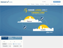 Tablet Screenshot of proflight-zambia.com